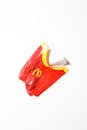 Crumpled fast food packaging