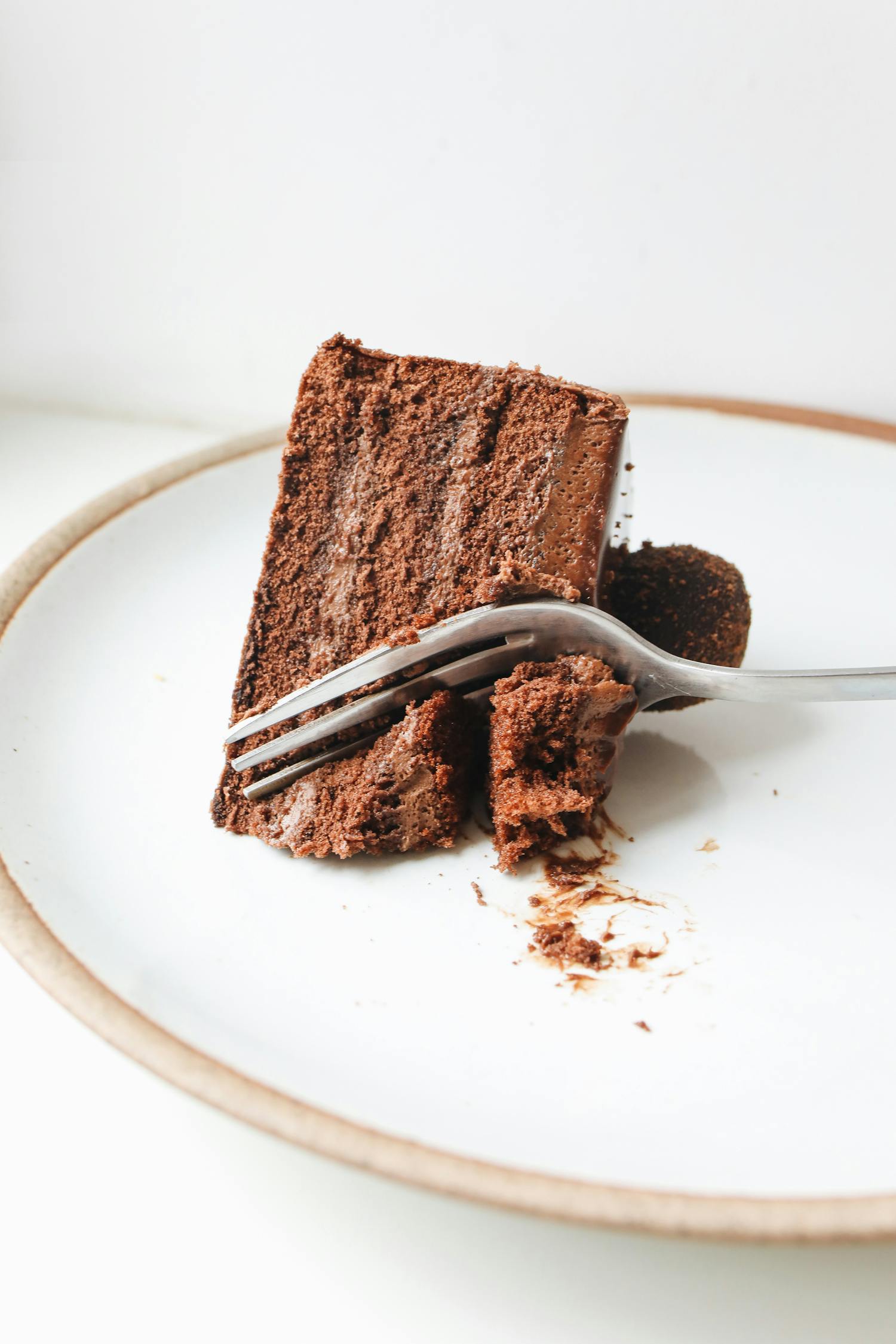 Close-Up Photo Of Sliced Chocolate Cake