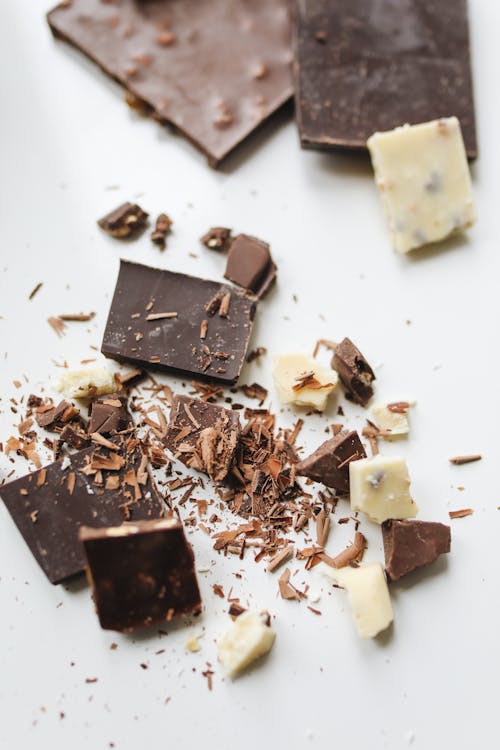 Free Close-Up Photo Of Sliced Chocolates Stock Photo