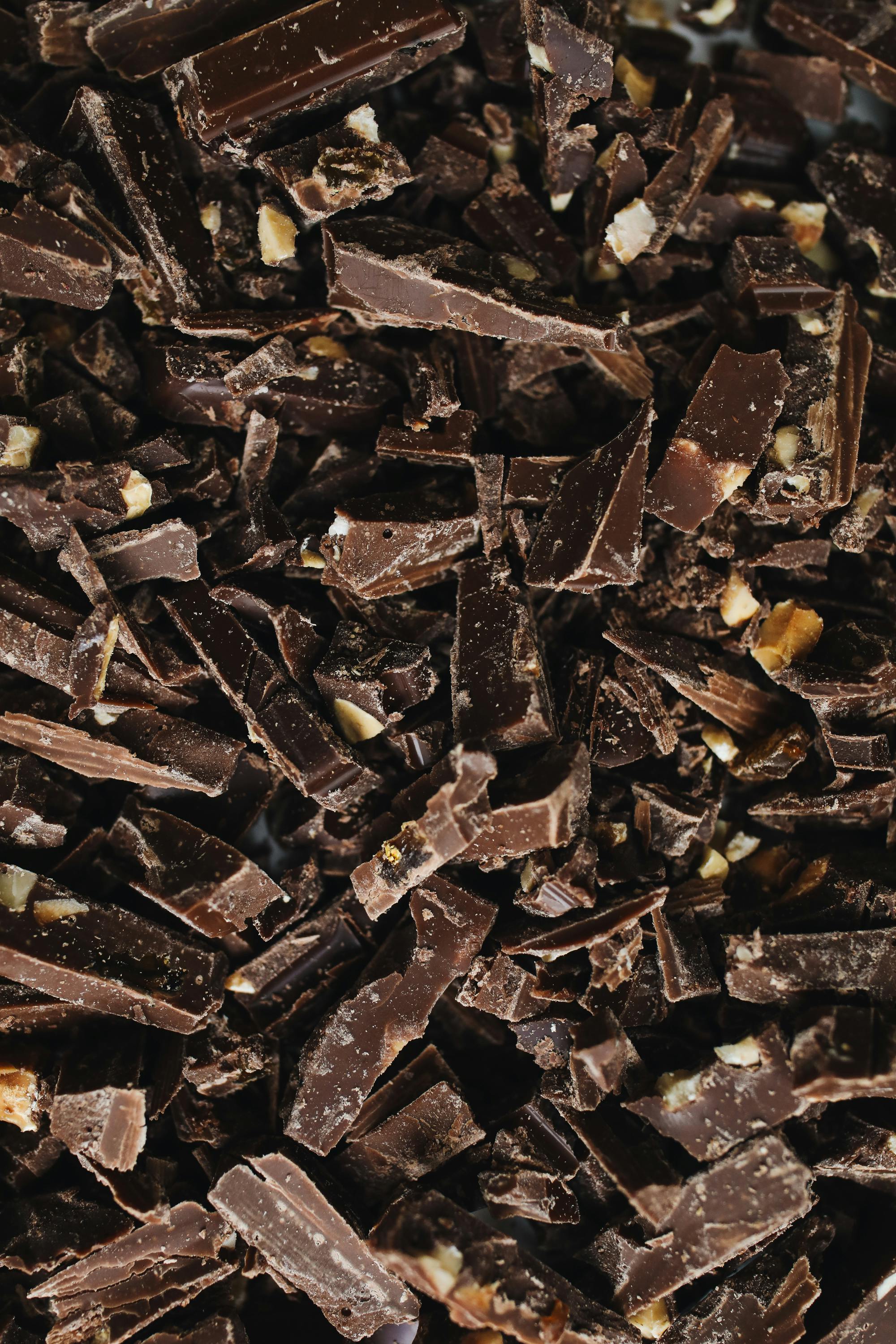close up photo of sliced chocolate