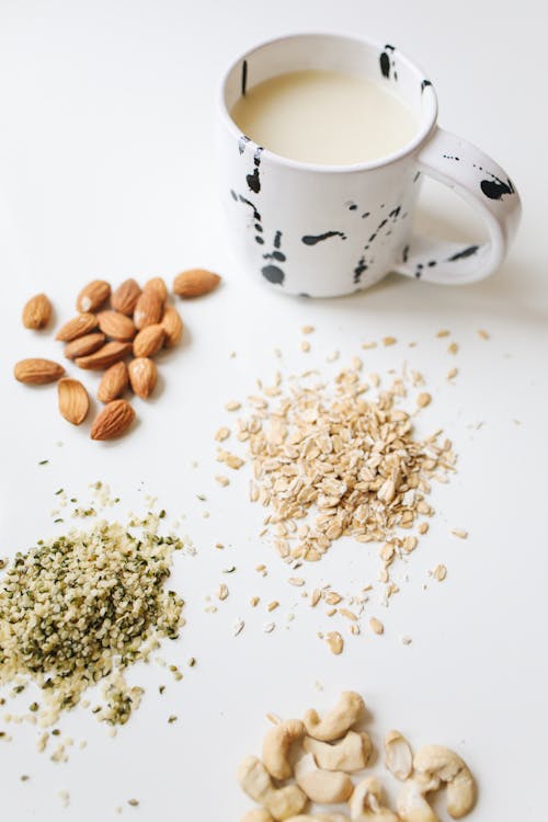 Fotos de stock gratuitas de Almendras, anacardos, avena