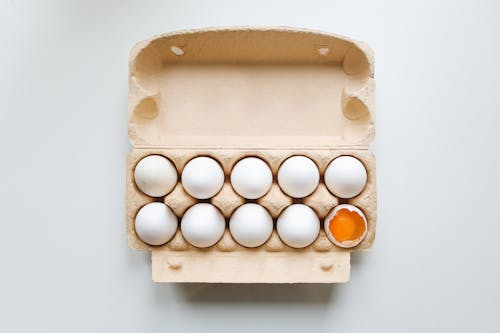 Free Photo Of White Eggs On Tray Stock Photo