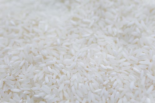Close-Up Photo Of White Rice Grains