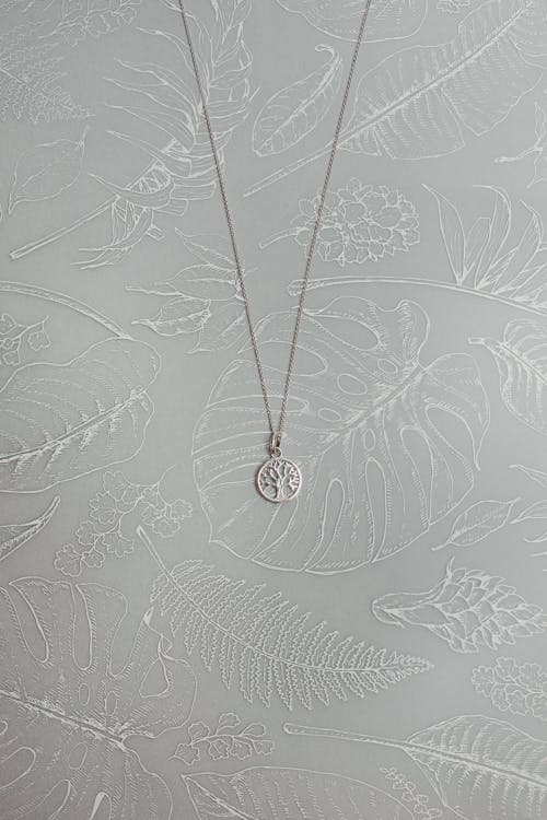 Photo Of Silver Pendant Necklace