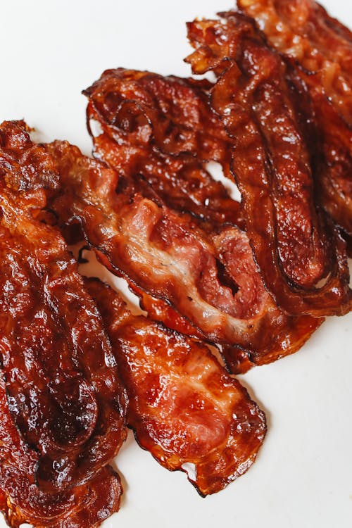Free Close-Up Photo Of Cooked Bacon  Stock Photo