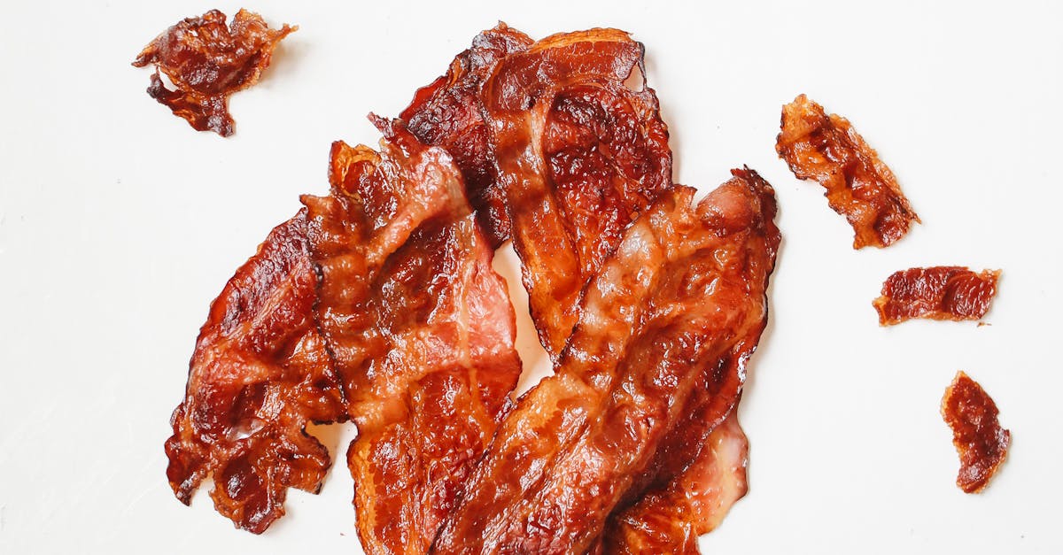 Turkey bacon cooked