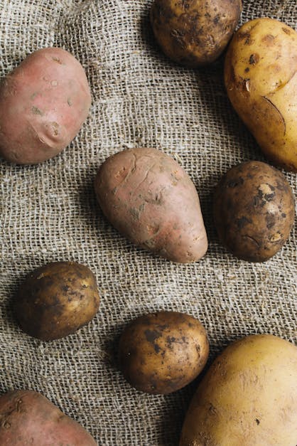 Photo Of Potatoes On A Fabric · Free Stock Photo
