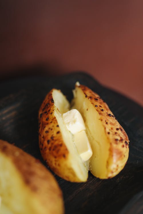 Close-Up Photo Of Sliced Potato
