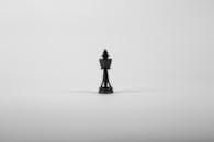 Black Wooden King Chess Piece