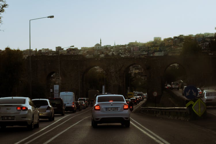 Heavy Traffic On Road