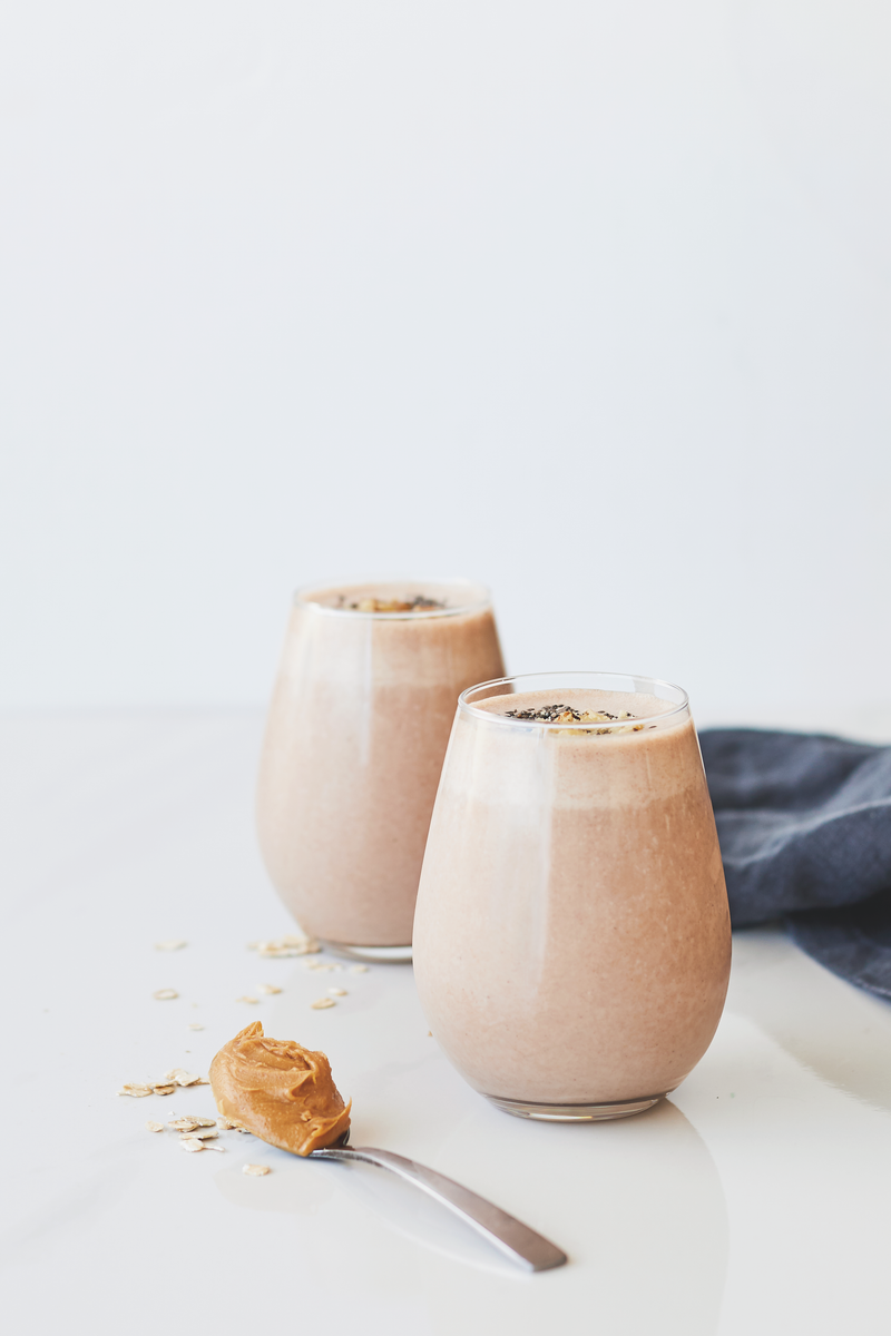 Chocolate peanut butter shake