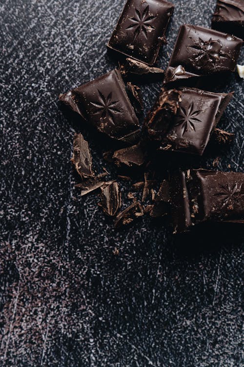 Free Close-Up Shot of Dark Chocolates  Stock Photo