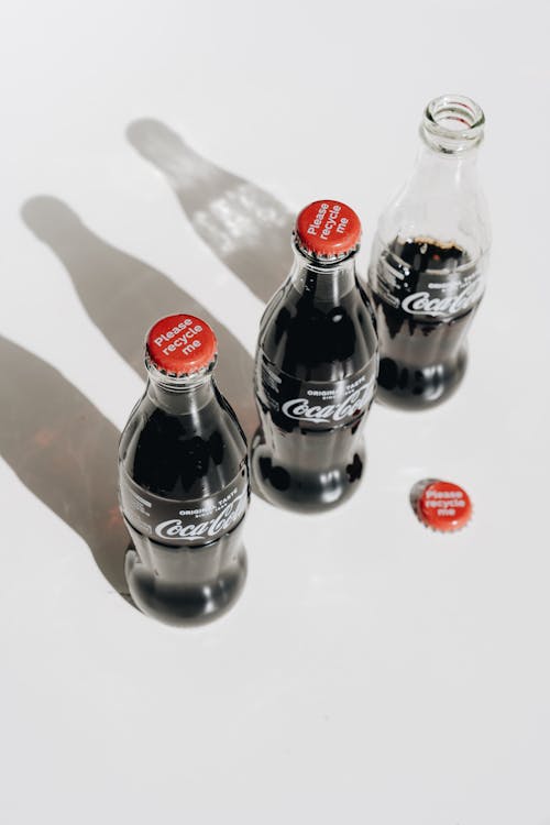 Coca Cola Zero Bottles on White Table