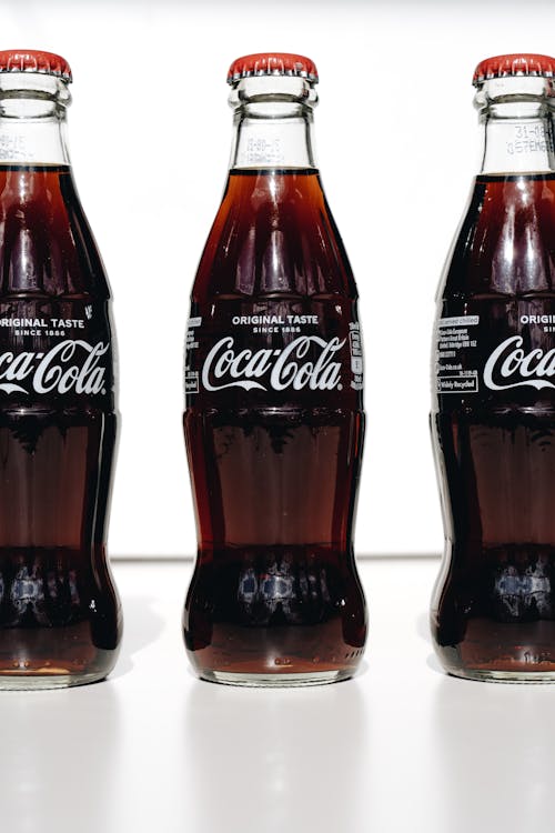 Free Coca Cola Zero Bottle on White Surface Stock Photo