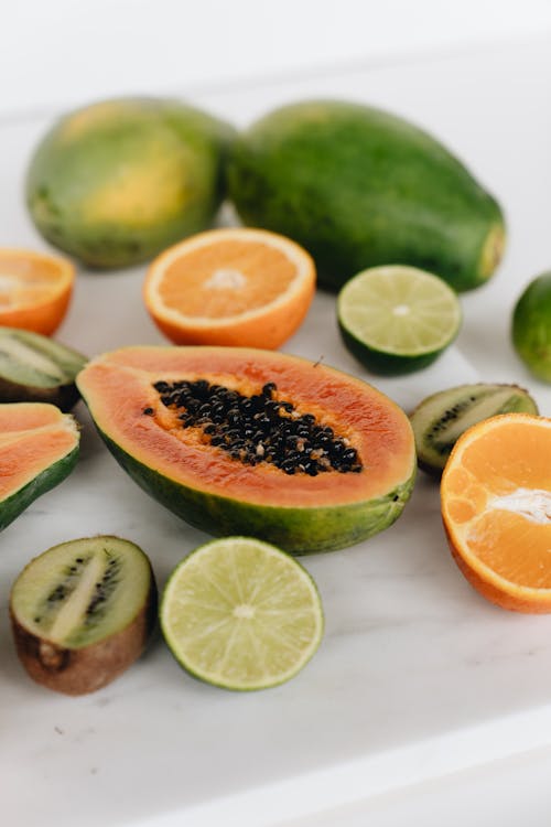 Close-Up Photo Of Sliced Fruits