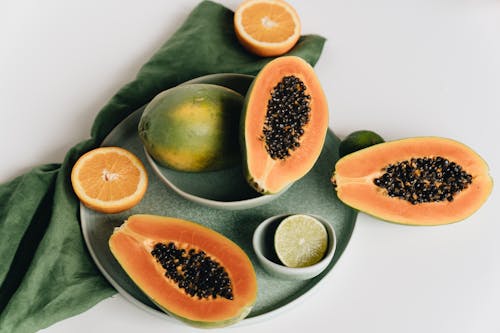 Close-Up Photo Of Sliced Fruits