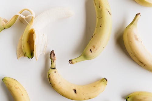 Bananas on White Background 