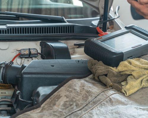 Vehicle being hand washed with premium soap