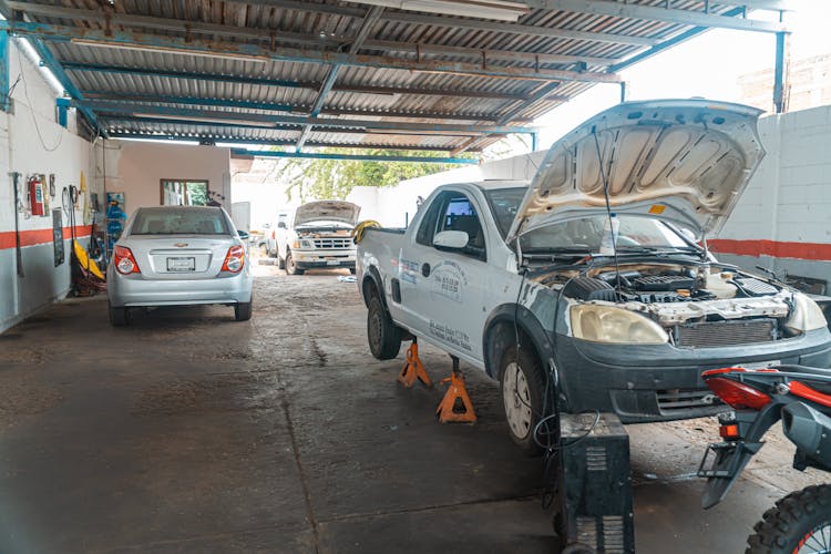 Motor Vehicles In The Garage