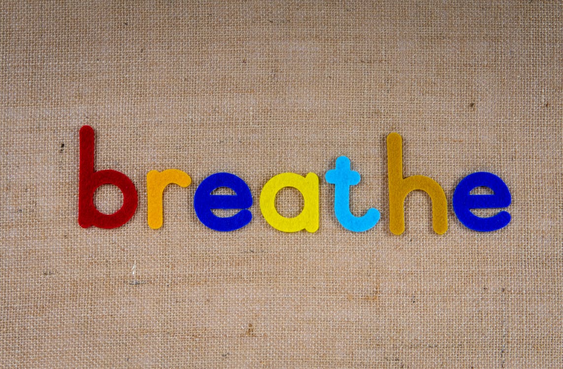 Free Breathe Message Stock Photo