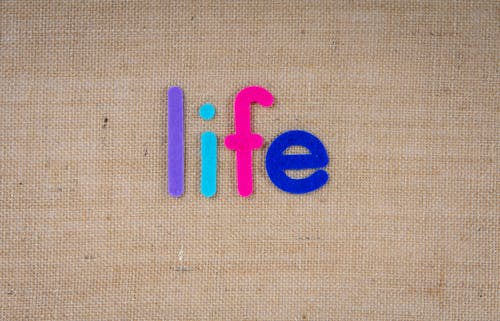 The Word Life on a Woven Surface