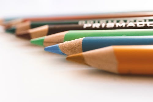Close-Up Photo Of Colored Pencils