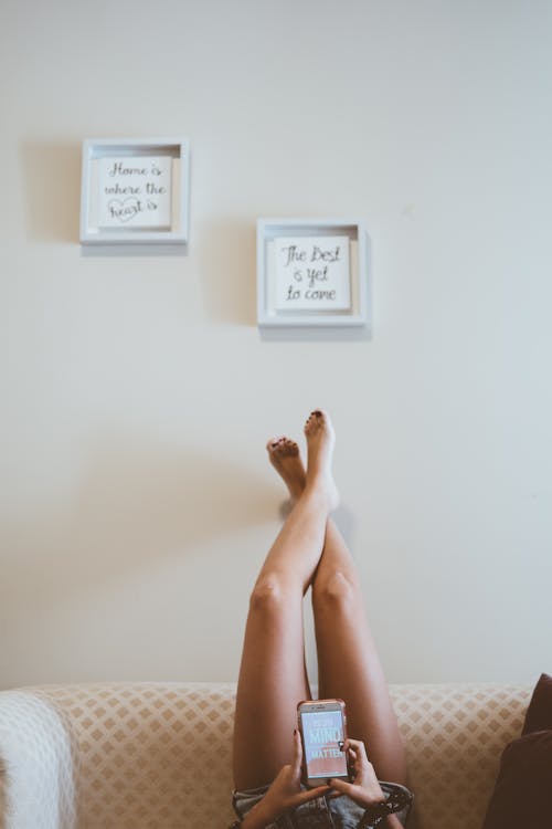 Person Lying on White Bed