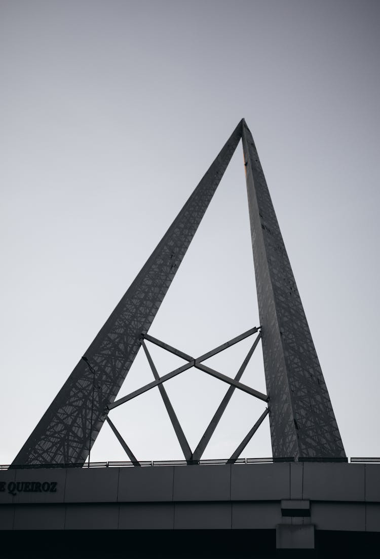 Modern Building Polygonal Shaped Facade Under Sky In City