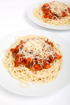 Macaroni Or Noodles With Cheese And Tomato