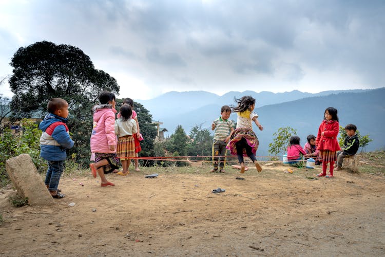 Photo Of Kids Playing Chinese Garter