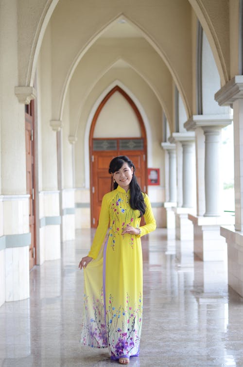 Photo Of Woman Wearing Yellow Dress