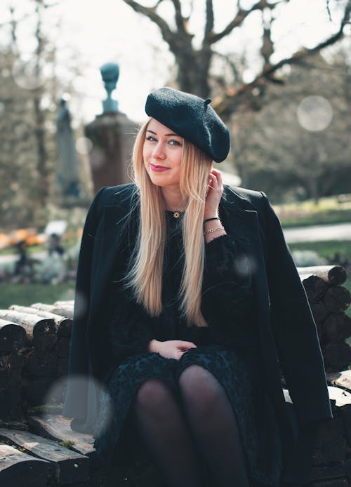 Free Photo Of Woman Wearing Black Coat Stock Photo