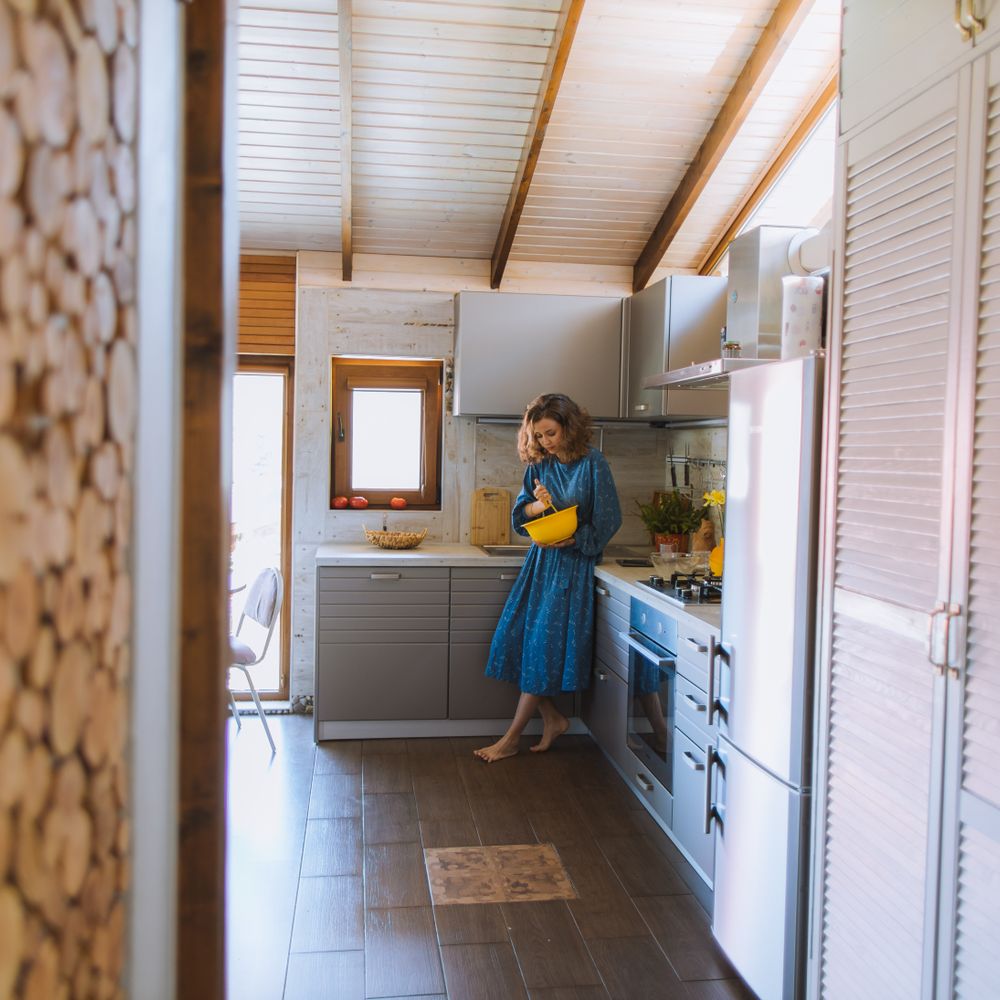 Kitchen Spraying in Horns Green — surfaces prepped and cut in by hand