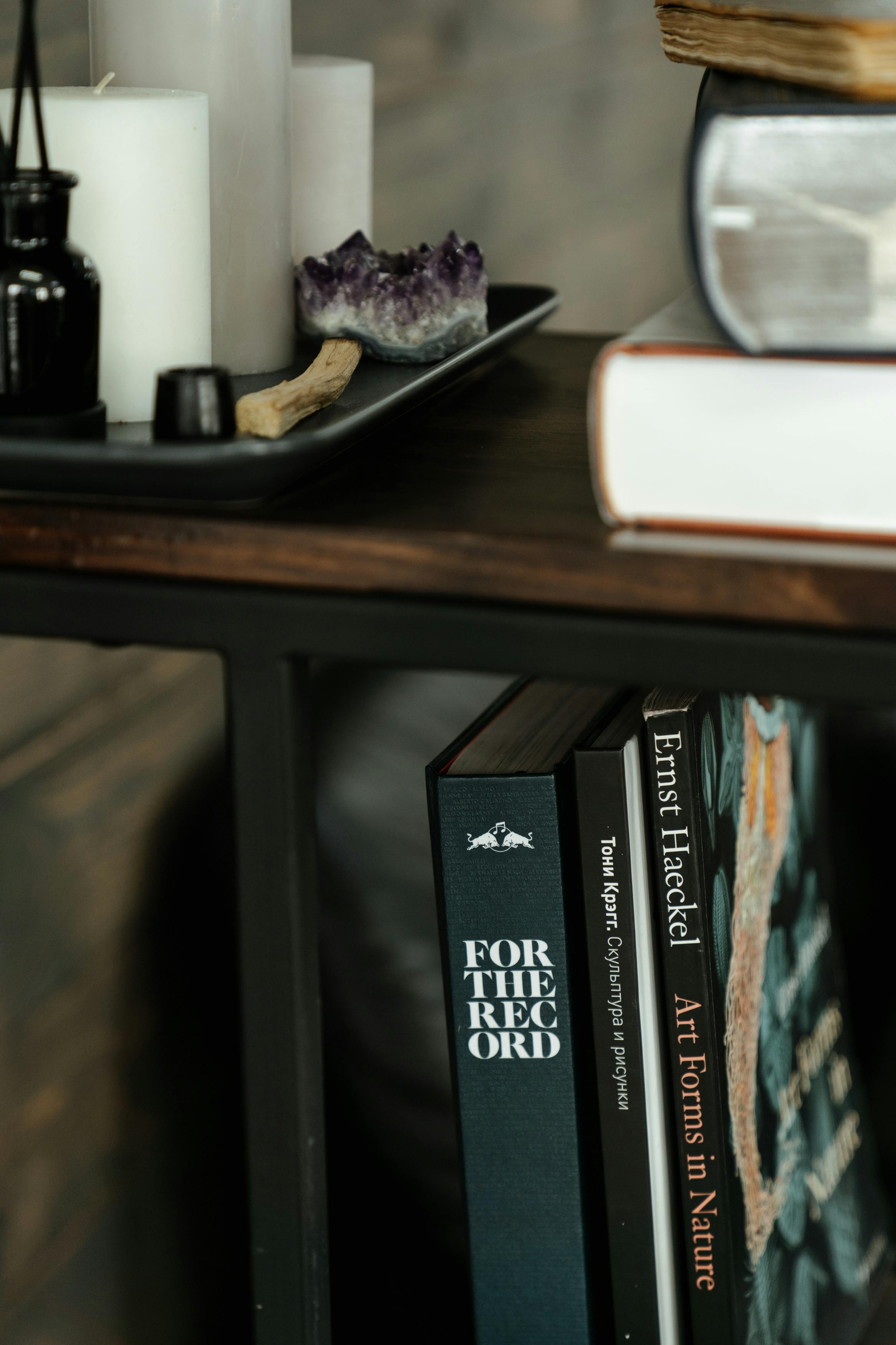 Black and White Book on Brown Wooden Table · Free Stock Photo