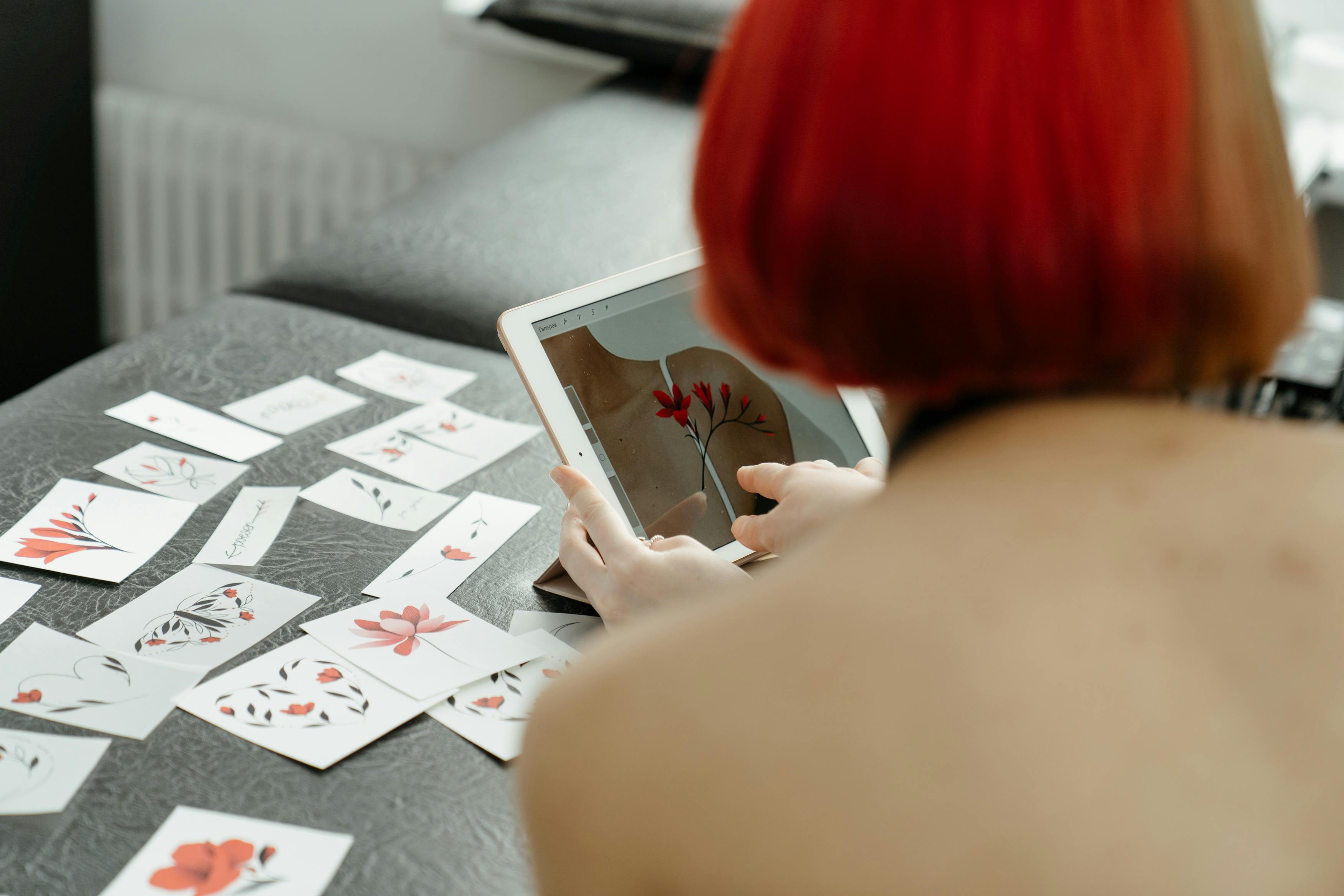 woman playing chess on table