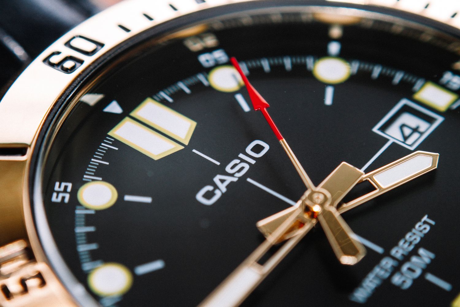 Detaillierte Ansicht einer klassischen Armbanduhr
