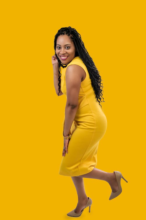 Free Woman in Yellow Dress Stock Photo
