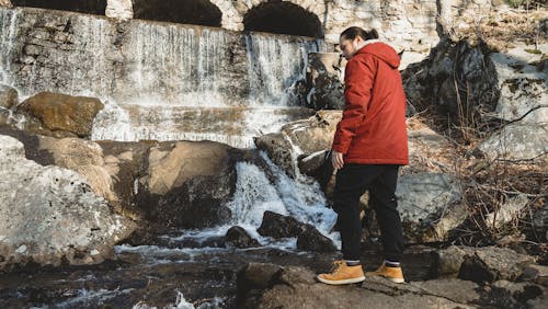 Foto profissional grátis de água, cachoeira, com frio