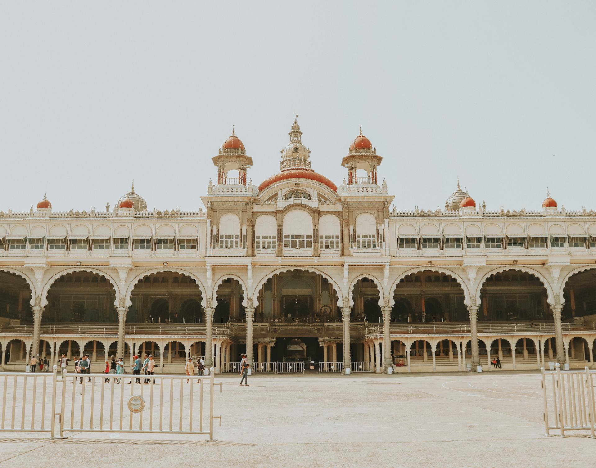 Explore the grandeur of Mysore Palace, a famous landmark and tourist attraction in Karnataka, India.