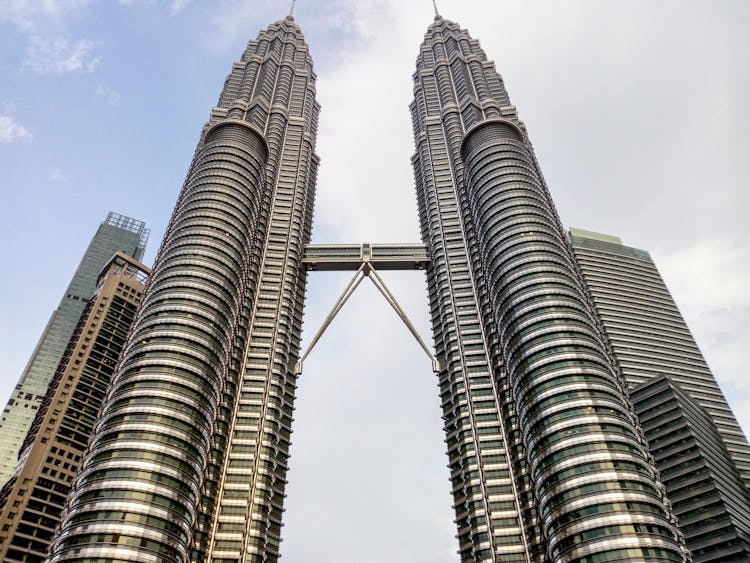 Low Angle Shot Of Petronas Twin Tower