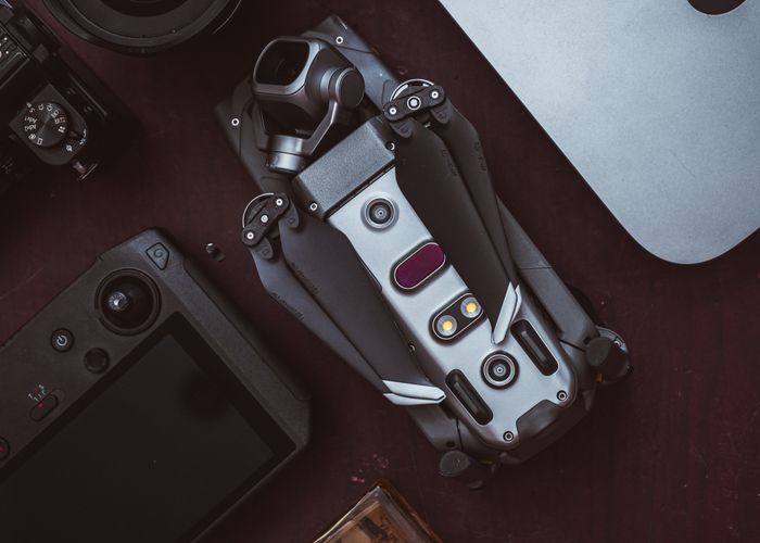 Professional photo and video equipment including drone