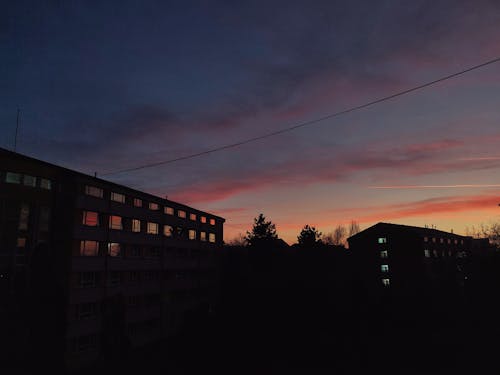 Free stock photo of another sunset, apartment buildings, architectural building