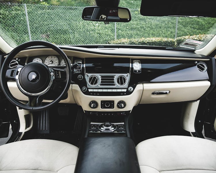 Stylish Interior Of Expensive Modern Car