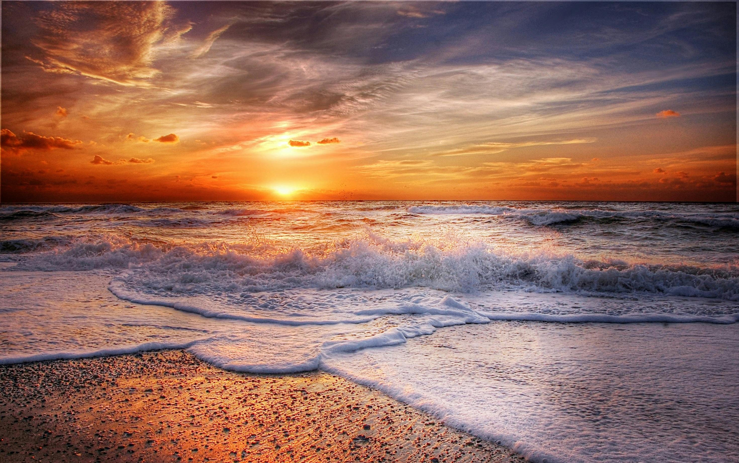 Body of Water Near Brown Soil Under Blue Sky during Sunset · Free Stock ...