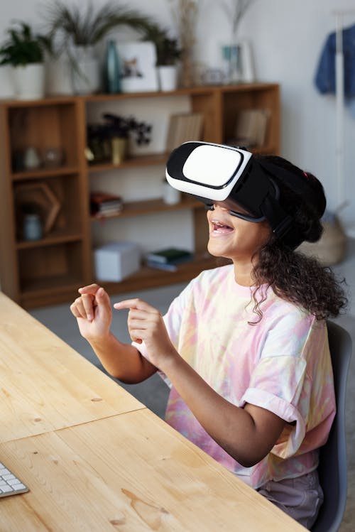 Photo of Girl Using Vr Headset