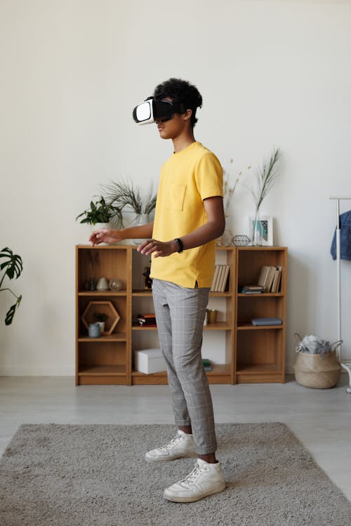 Photo of Boy Using Vr Headset