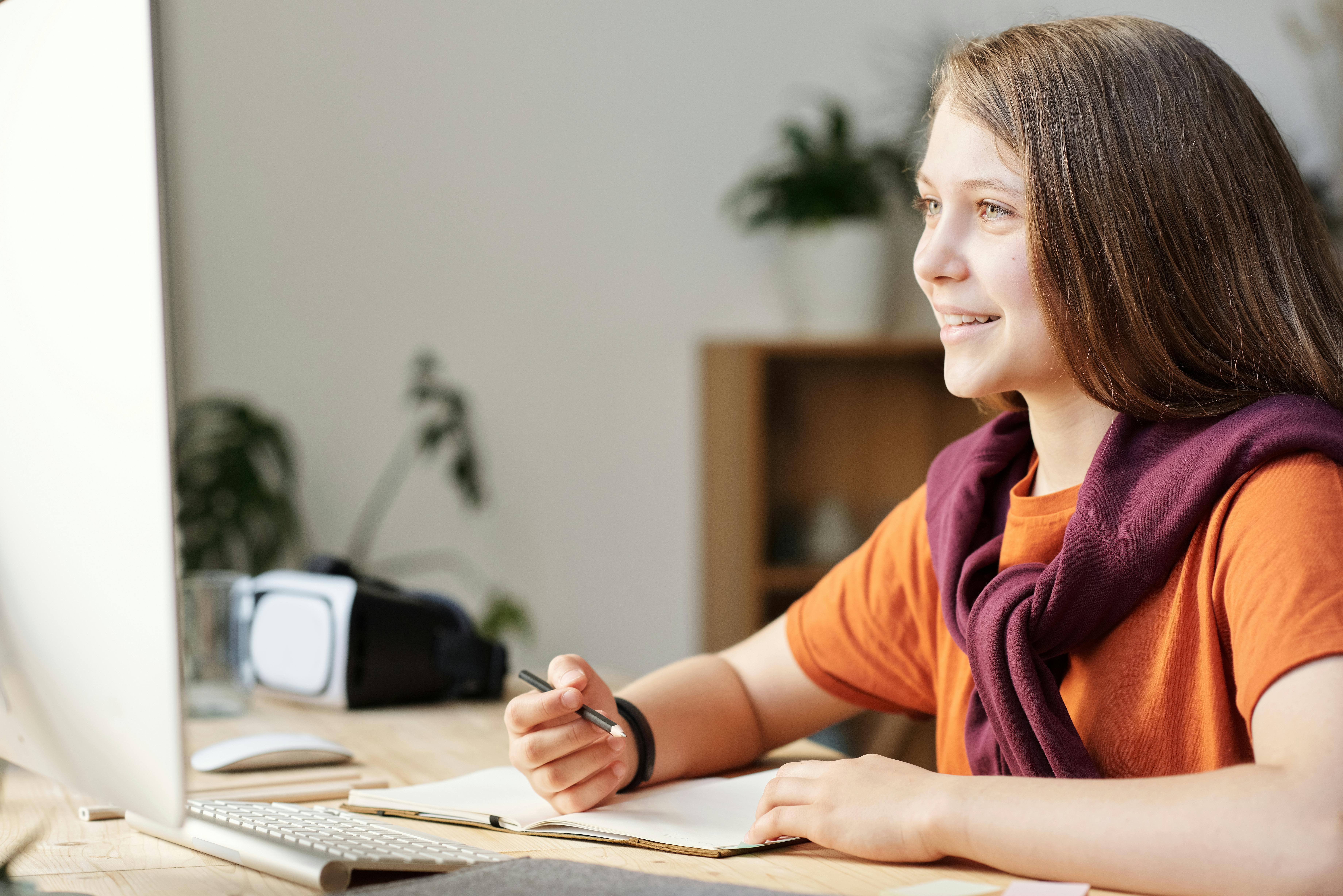 photo of girl smiling