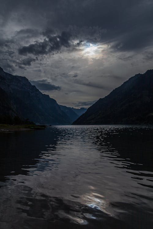 Бесплатное стоковое фото с abendsonne, blaue wasser, nacht