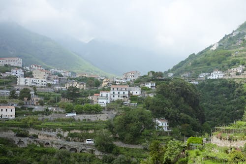 amalfi, Amalfi kıyıları, campania içeren Ücretsiz stok fotoğraf