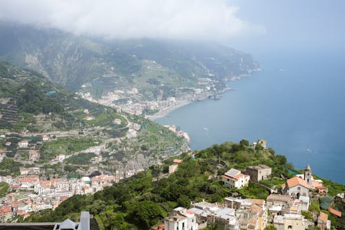 amalfi, Amalfi kıyıları, campania içeren Ücretsiz stok fotoğraf